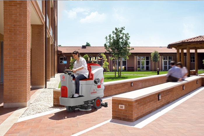 鋼廠用電動駕駛式洗地機(jī)100B